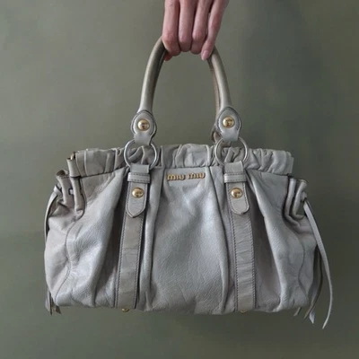 Bolsa de mão de couro vintage Miu Miu – década de 2000 - Imagem 1 de 4