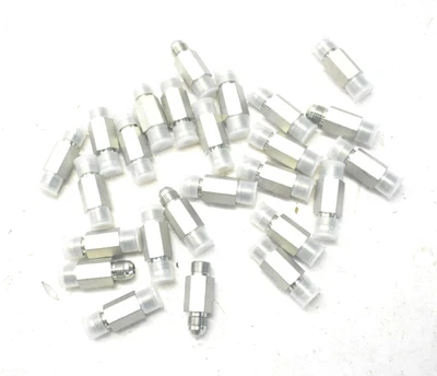 Lot of 25 Stainless Steel Inline Coupler Threaded Fittings 3/8" x 1/4" - Image 1 of 4