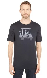 Travis Mathew Men's Race You Black T-Shirt Large - Picture 1 of 3