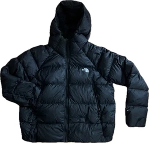 The North Face Nero Hydrenalite 550 Piumino Cappuccio Puffer Giacca Cappotto Donna L LEGGI - Foto 1 di 14