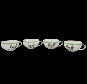 Vintage 40er-50er Jahre Teetasse 4er Set mit Schlagzeuger und Hornist Jungen Pls LESEN⬇ - Bild 1 von 10