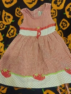 Youngland Y2k 2000s strawberry red gingham dress - Picture 1 of 4