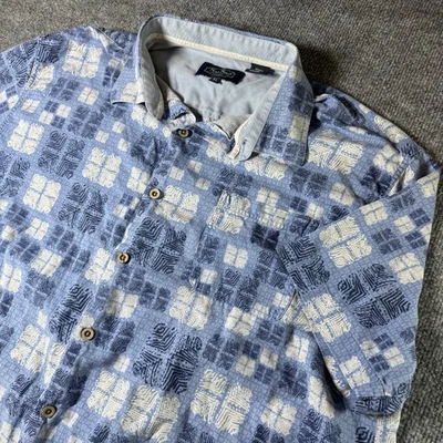 Camisa con botones geométrica de seda/algodón Nat Nast XL 70 % seda 30 % algodón Foto 1 de 4