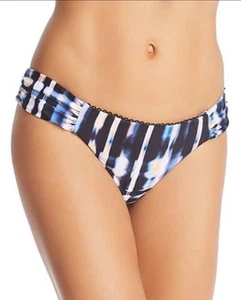 Lucky Brand Shirred Bikini Swim Bottom Blue Tie Dye Size L NWT - Picture 1 of 5