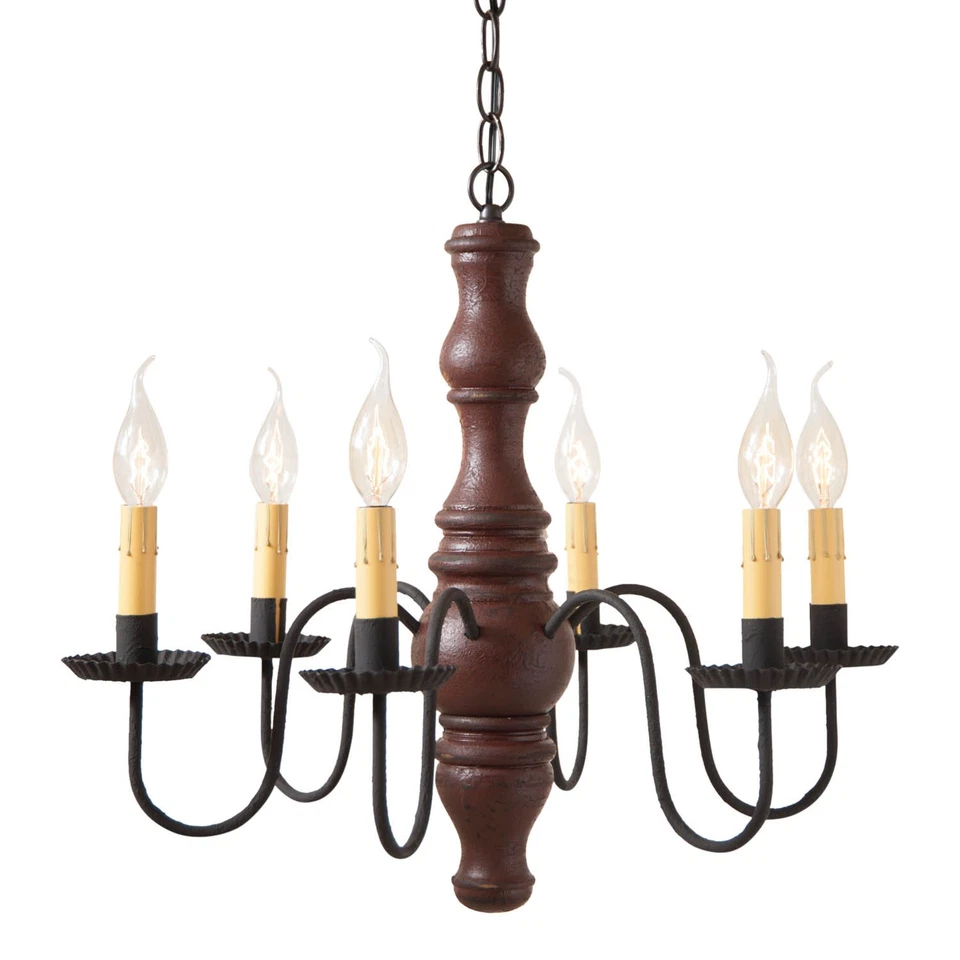 Gettysburg Chandelier in Plantation Red - Image 1 of 3