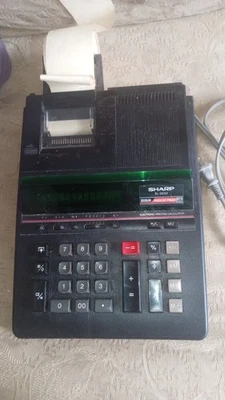 Vintage Heavy Sharp EL-2630 Printing Calculator 5 Lbs - Image 1 of 3