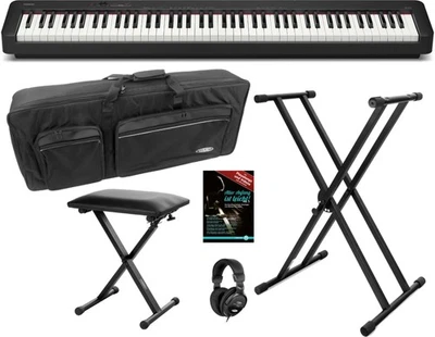 Casio CDP-S110 BK Compact E-Piano schwarz Set Bundle Stage Piano Tasche Schule - Bild 1 von 4