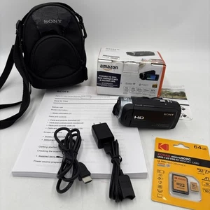 Refurbished Sony HDR-CX405 HD Video Record Handycam Camcorder Zeiss 60x Battery - Imagen 1 de 24