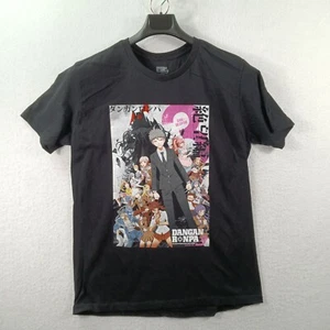 Camisa Dangan Ronpa Para Hombres L Negra Personaje Anime Gráfico Desesperación Arco 3 Katakana - Imagen 1 de 9