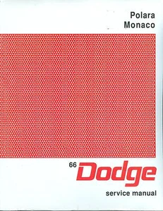 1966 DODGE POLARA/MONACO/ CUSTOM 880 SHOP MANUAL - Bild 1 von 1