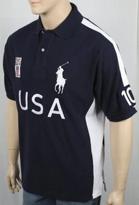 Polo pony grande Ralph Lauren blu navy adattabile USA nuova con etichette - Foto 1 di 1