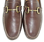 SZ 9 FLORSHEIM Men's Shoes Driving Mocs Moccasin Horse Bit Loafer Brown Leather