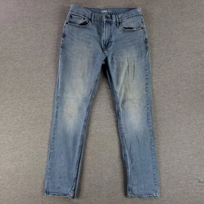 Old Navy 32x34 Straight Fit Blue Jeans Stretch Flex Denim Light Wash Modern Soft - Image 1 of 4