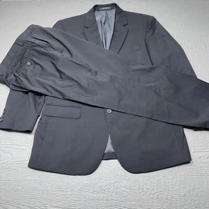 Kenneth Cole Awearness Traje Para Hombre 46L Largo Negro Lana Elastizado 42X29 Pantalones - Imagen 1 de 24