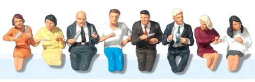 PREISER 10413 viaggiatori in banchina Scala HO. - Immagine 1 di 1