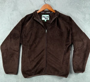 SAINT TROPEZ COLLECTION Alpine Sky Womens Brown Jacket Faux Fur Fleece Full Zip - Picture 1 of 11