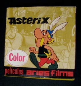 Astérix Ravissante boite en carton Film Super 8 portuguais avec son film TBE - Picture 1 of 2