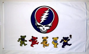 Grateful Dead Premium Flag 3' X 5' Indoor Outdoor Concert Banner (USA Seller) - Picture 1 of 3