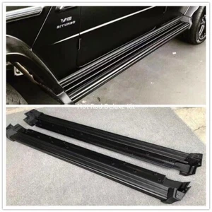 Black Running Board Side Steps For Mercedes Benz G Class W464 G550 G63 2018 2023 - Picture 1 of 9