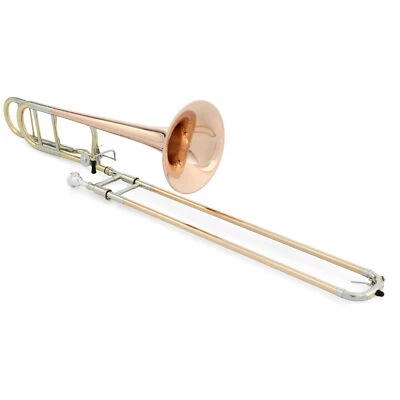Blessing Tenor Trombone, .547" Bore, Open Wrap, F Rotor, Rose Brass Bell, Outfit Foto 1 de 4
