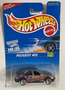 1996 Hot Wheels Silver Peugeot 405 Collector #467 - Bild 1 von 5