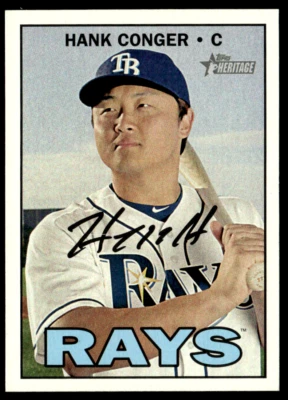 2016 Topps Heritage High Number - #501 Hank Conger - Image 1 of 2
