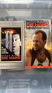 Bruce Willis Die Hard 1 and 3 VHS Tape Set of 2 With A Vengeance. - Picture 1 of 5