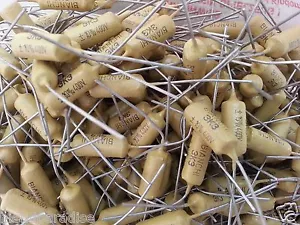 2pcs NOS BIANCHI MULLARD MUSTARD 0.0033uF 3.3nF 400V HQ VINTAGE CAPS !VERY RARE! - Picture 1 of 1