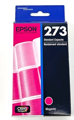 Genuine Original Epson 273 Magenta Standard Capacity Ink July 2020 New Unopened - Image 1 of 4