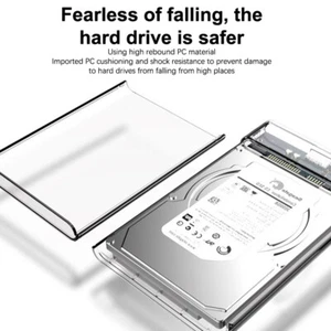 USB Type C HDD Enclosure SATA SSD Hard Drive Case For Solid State Or Mechanical - Afbeelding 1 van 25