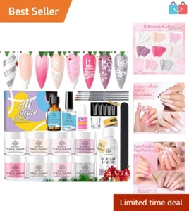 Professional Acrylic Nail Kit: 87PCs with Quick Drying Monomer & Stunning Colors - Picture 1 of 10