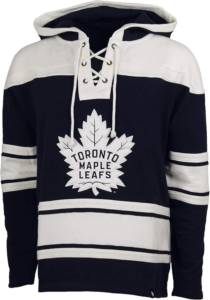 Men's Toronto Maple Leafs NHL Hockey '47 Brand Heavyweight Jersey Lacer Hoodie - Image 1 of 1