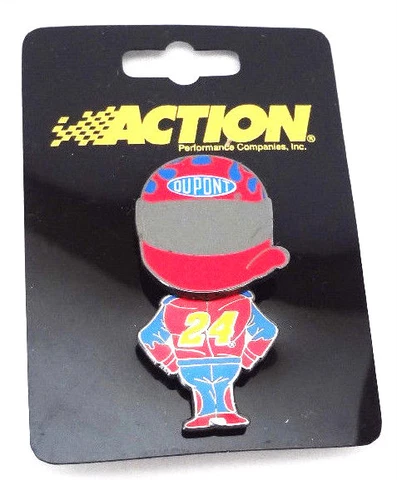 Jeff Gordon #24 NASCAR Dupont Bobble Head Enamel Pin Action Motorsports Cover