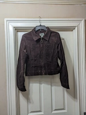 BB Dakota бордовый вельвет длинным рукавом обычный крой полный молнии укороченный средний - Изображение 1 из 4