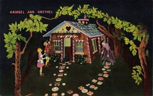 Postcard Hansel & Grethel Fairyland Caverns Lookout Mountain Georgia GA - Picture 1 of 2