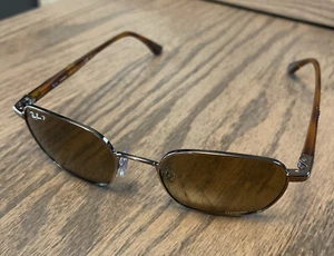 Ray-Ban RB3664CH Chromance Square Sunglasses Light Brown w/ Brown - Picture 1 of 6
