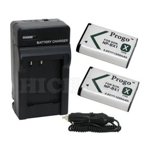 Progo 2 Batteria + Caricabatteria Rapido AC/Auto per Sony NP-BX1 HDR-AS10 HDR-AS15 - Foto 1 di 1
