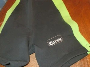 Baron Wet Suit Black Surf Dive Waist Shorts Mens SZ Large Pre Owned - Picture 1 of 3