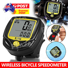 Wireless Bicycle Speedometer Cycle Bike Computer Odometer Meter Waterproof AU