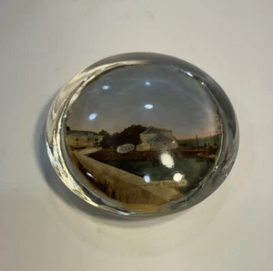 Vintage Bermuda Paperweight Beautiful Ocean Scene Bermuda 2” - Picture 1 of 4
