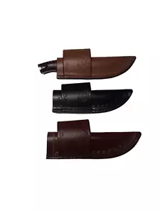 Leather Knife Sheath Made To Fit A Small Selkirk Fixed Blade Knife. Sheath Only - Picture 1 of 12