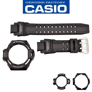 Genuine Casio G-Shock GA-1000-1A Watch Band Black Bezel Top Bottom Rubber Set - Picture 1 of 6