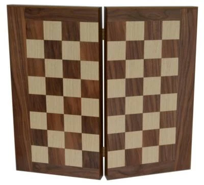 Traditional Walnut wood Backgammon - Chess Set without chess pawns - Olive chips - Image 1 of 3