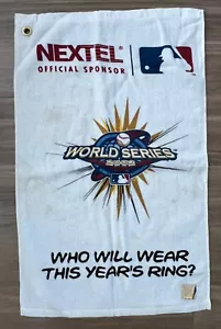 Asciugamano Nextel MLB SGA WORLD SERIES 15X25" 2002 Los Angeles Angels - Foto 1 di 5