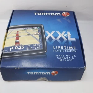 TomTom XXL 550 T Portable GPS Navigator Lifetime Traffic & Maps Edition Working - Picture 1 of 5