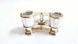 Lemaire Antique maritime opera glasses brass Binocular Mother Of Pearl La paris - Picture 1 of 8