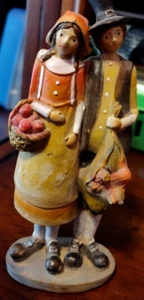 Resin Pilgrim Couple Set 5" Tall Thanksgiving Harvest Fall Décor (GL#11) - Picture 1 of 4