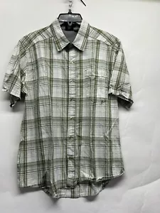 Kavu Men's Medium Green Plaid Cotton Short Sleeve Shirt (G3) - Picture 1 of 7