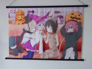 YURU YURI Halloween Tapestry (B2) Akari,Chinatu,Kyoko Toshino,Funami Yui F44684 - Picture 1 of 1