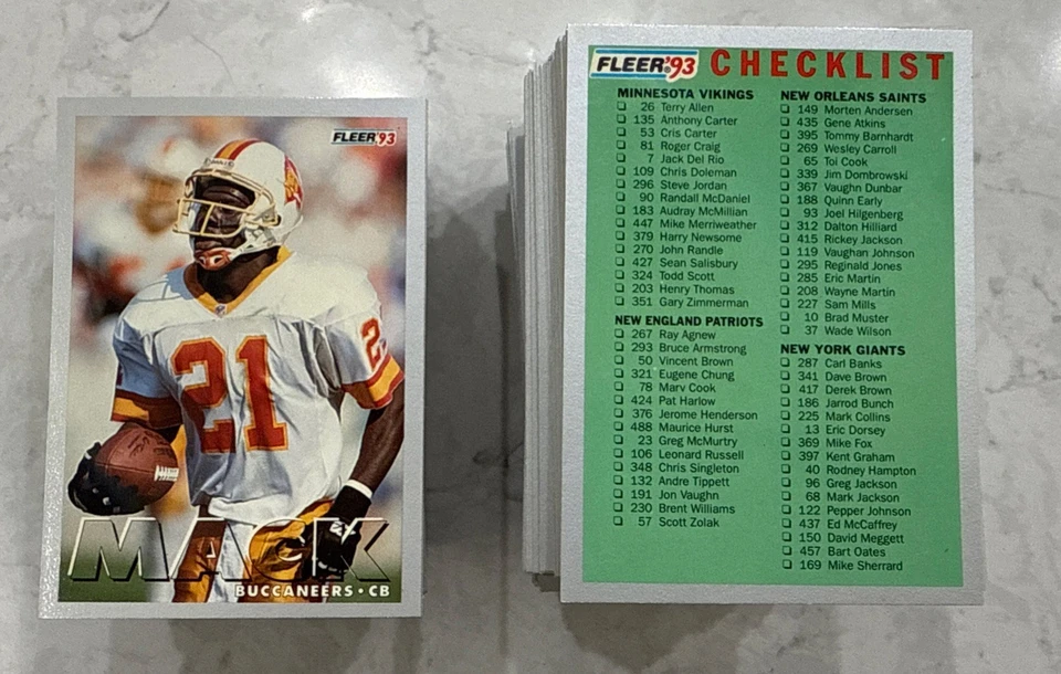 1993 Fleer Football Card #s 251-500 -You Pick- NFL Trading Cards - Image 1 of 1